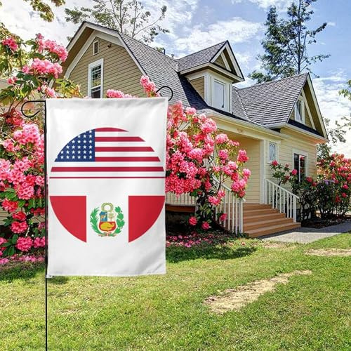 Bandera de Perú, amigable con Estados Unidos, de doble cara, 28 x 40 pulgadas, decoración para exteriores
