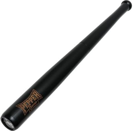 Profino PEPPER GAME XXL Pfeffermühle Baseballschläger 71 cm inkl. Wandhalterung, Gummibaumholz Gewürzmühle Schwarz in Baseballschläger-Optik, große Pfeffermühle holz mit Keramikmahlwerk