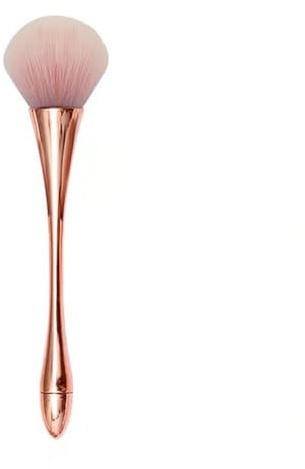 Zambuph Brocha de maquillaje para sombra de ojos, mezcla polvos, colorete facial, brochas cosméticas, mango largo, herramienta maquillaje reutilizable lavable DIY, Oro rosa