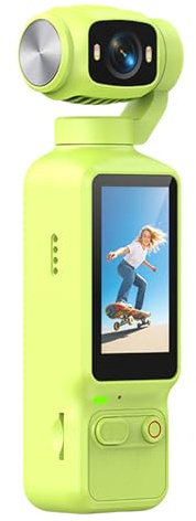 Videoregistratore tascabile 4K HD con obiettivo di rotazione di 180 gradi, mini videoregistratore DV per ciclismo, viaggi, sport e attività all'aperto