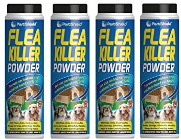 Pestshield Flea Killer Powder Crawling Insect Killer Indoor & Outdoor 200g Each (4pack)