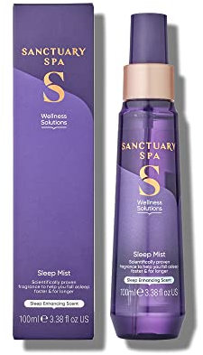 Sanctuary Spa Pillow Sleep Spray, Violet Jasmine and Sandalwood, No Mineral Oil, Cruelty Free and Vegan, 100 ml