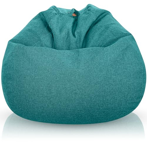 Aiire Sofa Puff Salon Moderno - [100x75] Sillon Puf Gigante XXL con Relleno Incluido para Habitacion Juvenil o Adolescente - Bean Bag Chair Gamer - Puffs Infantiles de Diseño Verde