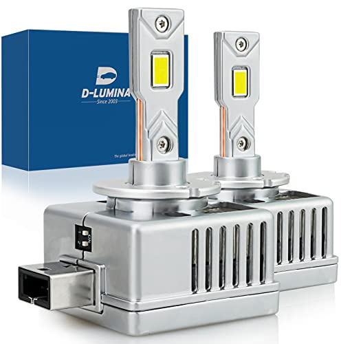 D-Lumina D3S LED Bombilla 100% Canbus 90W 18000LM para Faros de Coche | Reemplace OEM HID Xenon Bulbs Plug and Play, Paquete de 2