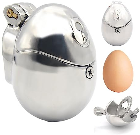 Peniskäfig Full Bondage Keuschheitskäfig Edelstahl Keuschheitsgürtel Cb6000 Peniskäfig Chastity Cage BDSM Fetisch Männer Sex Sexspielzeug Extrem Sex Spiel, 3 Größen Zur Auswahl, 52 mm,mit Spikes