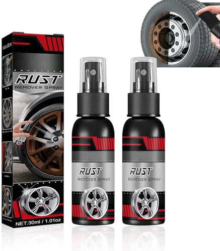 KUIRUNRX® Decapante e Convertitore di Ruggine, Multifunzionale Antiruggine Griletto Spray, Antiruggine per Ruote di Automobili, Car Rust Remover Spray, per la Pulizia Dell'auto (30ml * 2pcs)