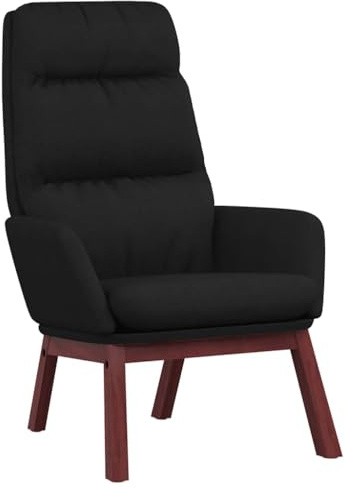 vidaXL Relaxsessel Polstersessel Sessel Fernsehsessel Polsterstuhl Armsessel Loungesessel Ruhesessel Bürostuhl Wohnzimmer Schwarz Stoff