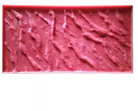 ZBJDX Rechteckige Steinfliese Textur Beton Textur Matte, Gummi Beton Textur Stempel Form FüR Gestempelte Muster OberfläChen 23.6 X11.8