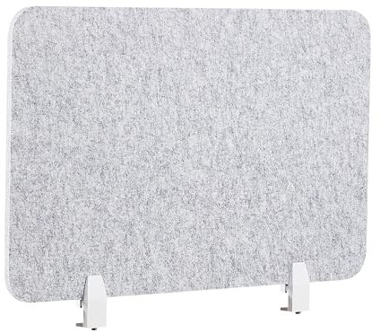 Beliani Pannello Divisorio Fonoassorbente in PET 80 x 50 cm Grigio Wally