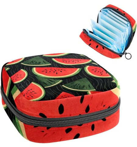 Borsa mestruale,Sacchetto di immagazzinaggio del tovagliolo sanitario,Porta tamponi per borsa, O85s0ox8cee, 4.7x6.6x6.6 in, Classico