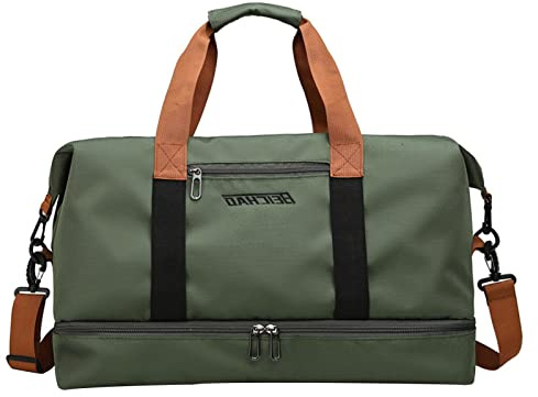 Sporttasche Reisetasche Damen und Herren, Weekender mit Schuhfach & Nassfach, Travel Bag Weekender für Reisen Gym Yoga, Handgepäck Tasche für Flugzeug