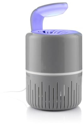 KLDRAIN: Lámpara antimosquitos de succión silenciosa con LED UV sin ruido sin productos químicos Luz ultravioleta Protección eficaz contra insectos voladores