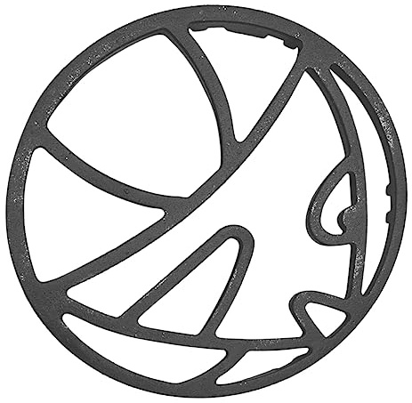 NAMOARLY Support de Cuisinière à Gaz Cadre Pratique Cuisine en Fonte Noire Antidérapante pour Poêles et Casseroles Adapté aux Petits Ustensiles et Wok