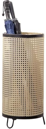 Regenschirmständer Eisen-Hohlschirm-Eimer, Schirmständer Mit Stabiler Basis, Kommerzieller Regenschirm-Organizer, Zylindrischer Schirmbehälter, Handpoliert(S:25*55cm)