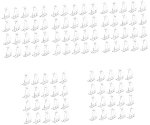 PRETYZOOM 100 STK Verschlusshaken Blindkabel-sicherheitsclips Blindhalter Haken -halteklammern Klarer Blindhaken Clip Mit Rollenschlaufe Transparenter Blindhaken Volant-Clips Plastik