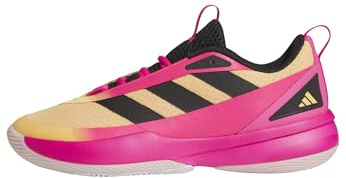 adidas Unisex Front Court Shoes Basketball-Schuhe, Hazy orange/core Black/Shock pink, 38 EU
