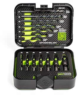GRIPEDGE Tools | 14PC G-FORS Extractor Set | Sizes #1 - #7 | Left Hand Drill Bits Included | Removes Broken Studs, Stripped Bolts/Screws | Includes Premium Plastic Case with Foam Insert |