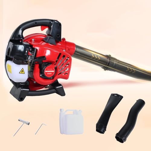 Gas Leaf Blower, Cordless 2-Stroke 25.4CC Portable Leaf Blower for Lawn Care, Fall Leaves, and Snow Removal