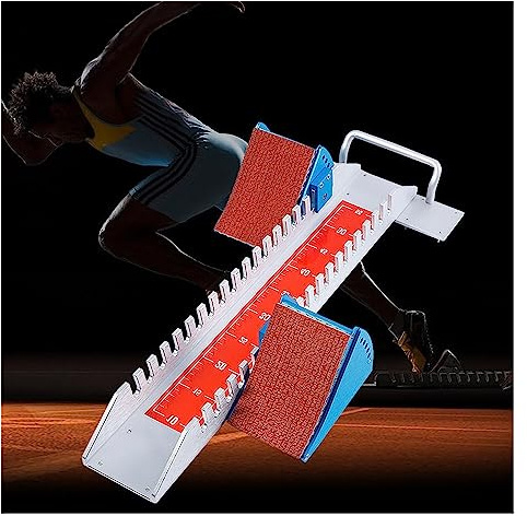 Track Starting Blocks - Adjustable Sprinting Aid for Competition, Indoor/Outdoor Use, Perfect for School, Gymnasium, and Clubs