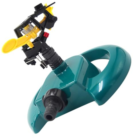WRITWAA Arroseur de Jardin Rotatif 360° Longue Portée Système d'Arrosage Hors Sol pour Pelouse et Potager Base Stable et Résistant aux Chocs pour Irrigation Automatique Extérieure