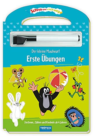 Trötsch Der kleine Maulwurf Schreib und wisch weg Erste Übungen: Übungsheft Vorschule Grundschule (Schreib und Wisch Weg Lernhefte)