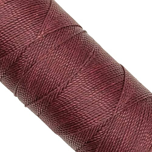 Linhasita Vaxad tråd 100 g/170 m, polyester, 1 mm tjock makramé, 30 färger, granatvin