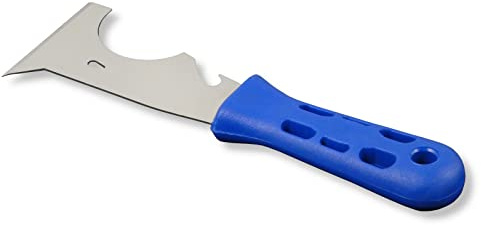 DEWEPRO Multifunktionsspachtel – Multi-Spachtel, Malerspachtel und Gipserspachtel mit vielen Funktionen – Klingenbreite 60 mm – Mehrzweckspachtel