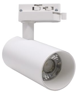 Faretto LED a Binario Monofase 20W 220V Bianco Luce SWITCH 3000K-4200K-6400K