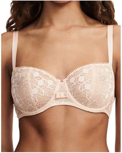 Chantelle Damen Tag zu Nacht Spitze ungefüttert Demi BH, Durchsichtig, Nude Blush, 75E