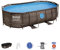 Bestway Piscine Hors Sol Ovale Power Steel Swim Vista rotin 427 x 250 x 100cm