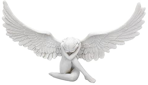Generic Kreative Retro Engel Figur 3D Engel Kunst Skulptur Harz Handwerk Garten Wohnzimmer Hause Dekoration Zubehör