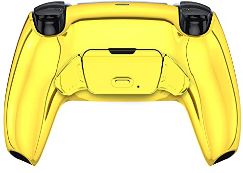eXtremeRate Programmierbar RISE2.0 Remap Kit für ps5 Controller BDM-010/020 Model, Remap Platine&Backplate Gehäuse&Rücktasten Paddles Umbau Kit für ps5(Chrome Gold)-KEIN Controller