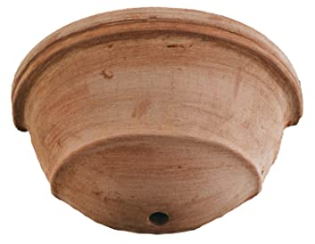 Teramico - Vaso da Parete in Terracotta Handmade Italia | 31/41 cm | Robusto e Frost-resistant | Decorazione Giardino Unica (31cm)