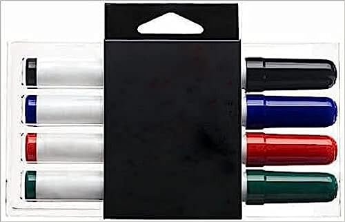 KAV Penne cancellabili a secco per ufficio, scuola e casa, inchiostro atossico, design all-in-one con cancellino a secco, eleganti pennarelli per lavagne bianche, lavagne a fogli mobili e bacheche