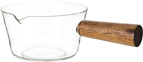 Pot de cuisson en verre, Pot de nouilles instantanées pour lait, soupe, bouillon, bouillie, poignée en bois, ouverture de flamme, ustensiles de cuisine, Pot en argile