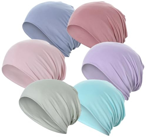JarseHera 6PCS Slouchy Beanie Soft Sleep Caps Chemo Headwear Skull Cap Hats