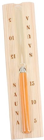 PRETYZOOM 1 Pc Timer Della Stanza Della Sauna Timer a Clessidra Per Bagno Turco a Secco Sabbia 5 Minuti Per Bambini Sabbia 15 Minuti Per Uova Di Sabbia Di Legno Beige