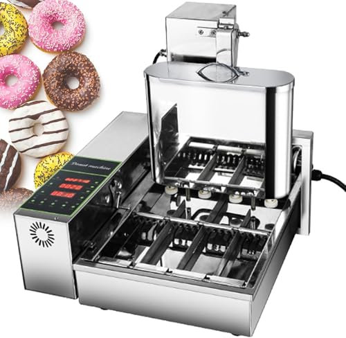 Macchina per ciambelle commerciale Macchina per ciambelle elettrica con protezione da surriscaldamento Friggitrice per ciambelle per famiglie Ristoranti,110V