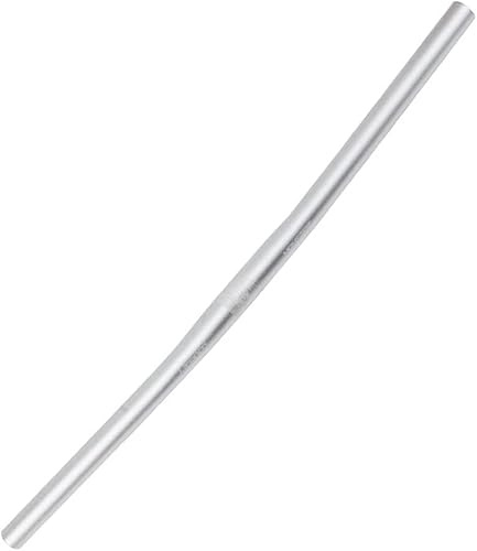 Fahrradlenker für Kinder, 25,4 mm, 540/580 mm, Aluminiumlegierung, gerader Lenker, 25,4 mm, gerader Griff (580 mm, Silber)