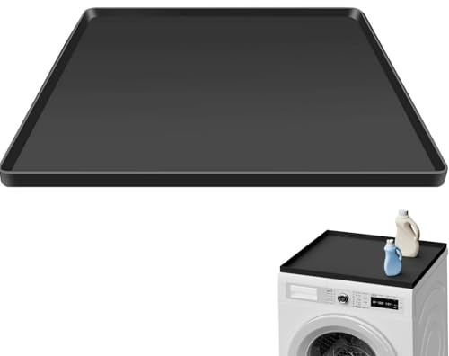 Housse de Protection Universelle Anti-Fuites en Silicone pour Lave-Linge, Sèche-Linge et Lave-Vaisselle, Tapis Antidérapant Anti-Vibration pour Surfaces de Comptoir et Meubles