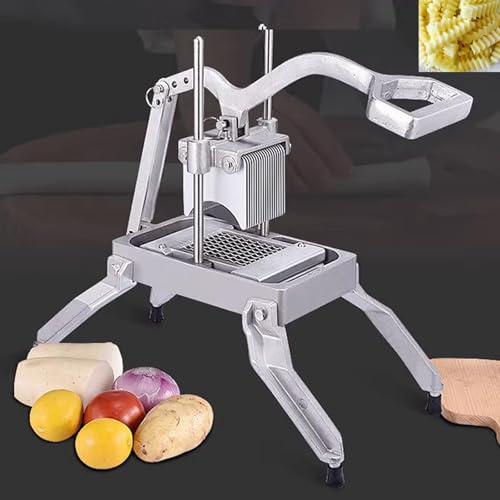 Generico Taglia Patate in Acciaio Inox for Patatine Fritte, Affetta Patate Professionale, Tritaverdure for Pomodori, Cipolle, Ravanelli