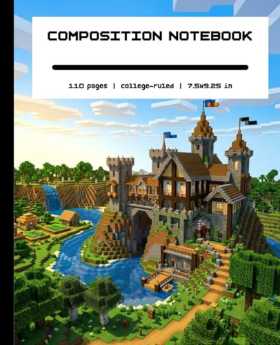 Pixel Gaming Composition Notebook: College Ruled Notebook for School, Writing, Notes and Journaling | Retro Pixel Gaming Style | 110 Pages | 7.5 x 9.25 Inches | For Gamers and Teen Boys