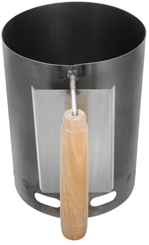 CIYODO Charcoal Chimney Starter with Heat Shield and Insulated Handle Thickened Outdoor Camping Fire Starter Bucket for Bbq and Grilling Suitable for Garden and Picnic