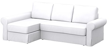 Soferia Sofabezug L Form Kompatibel Mit Backabro Bettsofa Mit Ecksofaüberzug Ecksofaüberwurf Sofaschoner Cover Kunstleder Lederoptik Wasserabweisend Pflegeleicht Antiallergisch Eco Leather Weiß