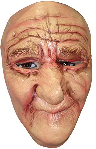 Spassprofi Halbmaske Oma Opa Latex Omamaske Opamaske Faschingsmaske
