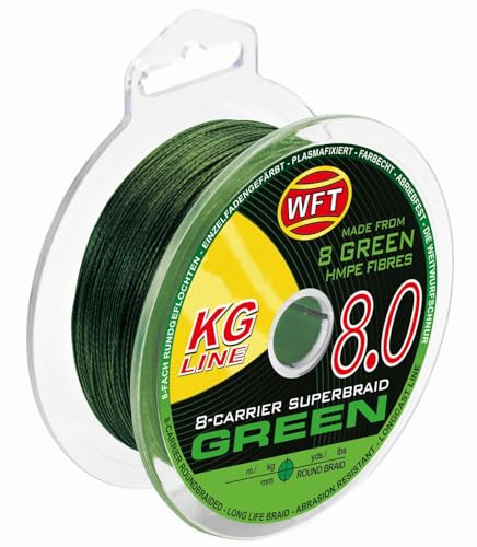 WFT KG 8 grün 600m - Geflochtene Angelschnur