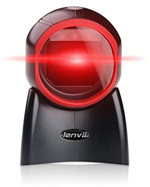 LENVII E655 Handsfree streckkodsläsare, 1D/2D/QR kodskanner Kabelansluten usb streckkodsläsare för Windows Mac OS Linux PC