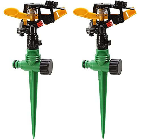 BKJJ Irrigatore da Giardino, Irrigatore per Prato, Spruzzatore di Acqua Rotante a 360 °, per Serra Giardino Prato Orto