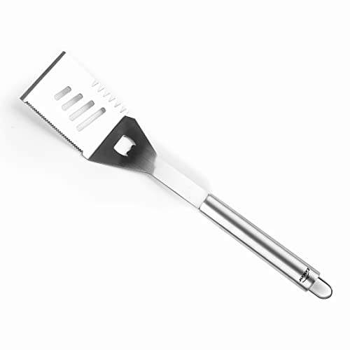 Lacor 60263 - Spatule barbecue, spatule en acier inoxydable | Fabriqué en acier inoxydable de qualité alimentaire; haute résistance à la corrosion et usure quotidienne