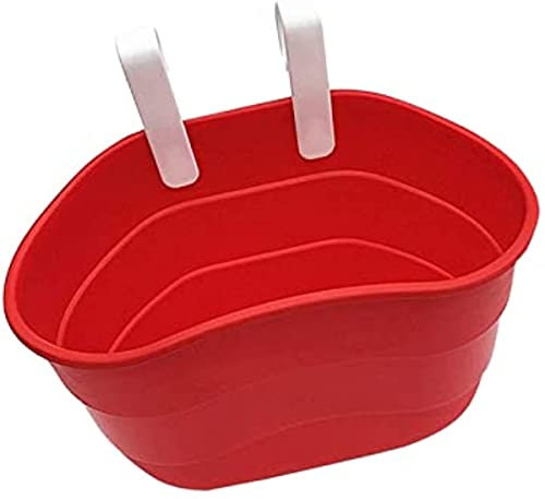 Kinder-Fahrradkorb, abnehmbarer Kleinteile-Behälter, bequemer Vordersitz, für Katzen, Autositz für Fahrradzubehör, Geschenk, Mountainbike, Roller (rot)